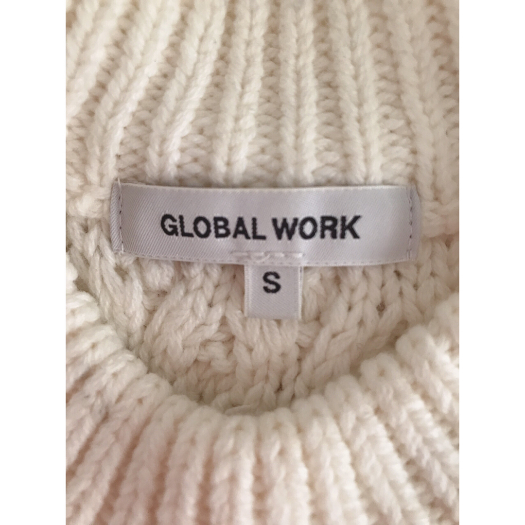 GLOBAL WORK(グローバルワーク)のGLOBAL WORK グローバルワーク　ケーブルニット　セーター　縄編み メンズのトップス(ニット/セーター)の商品写真