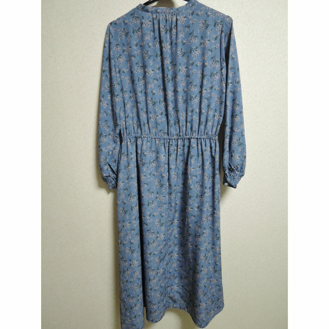 DRESKIP(ドレスキップ)の花柄空色ワンピース レディースのワンピース(ロングワンピース/マキシワンピース)の商品写真