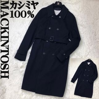 期間限定●Mackintoshマッキントッシュベージュ×黒レース柄ゴムびきコート