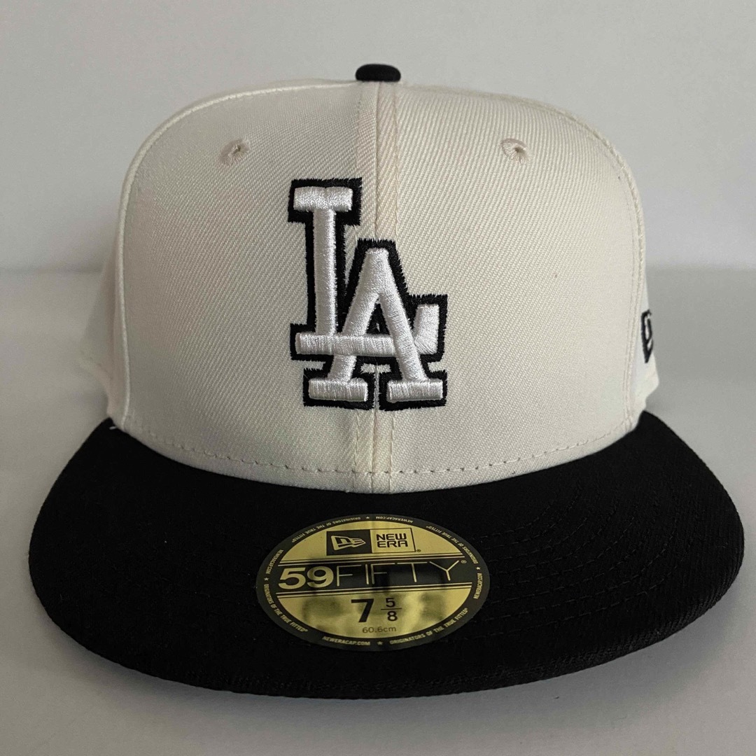 ツバ裏ブラック 5/8 New Era Cap ドジャース ニューエラ キャップ-