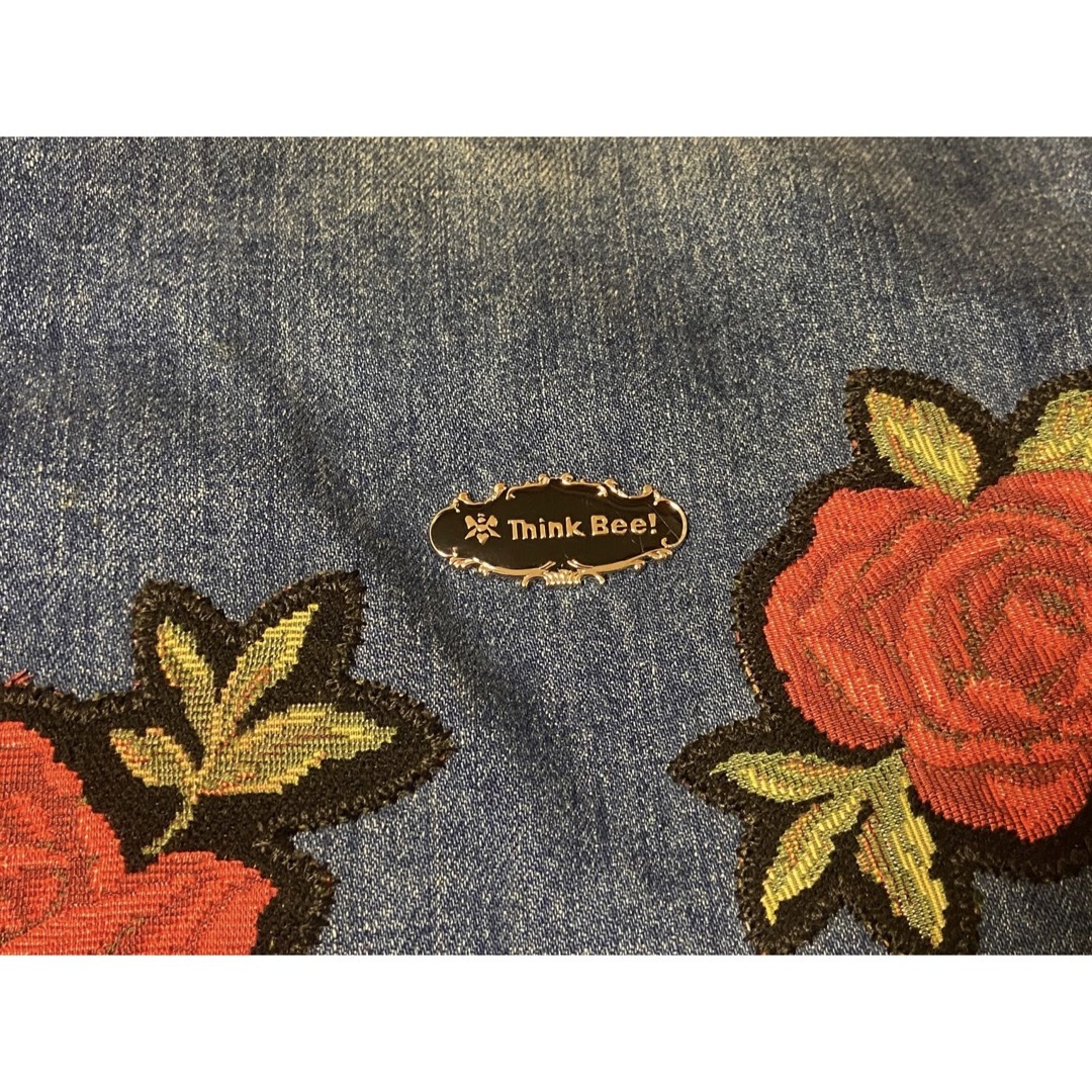 Think Bee! - シンクビー Think Bee! デニム ハンドショルダー 薔薇