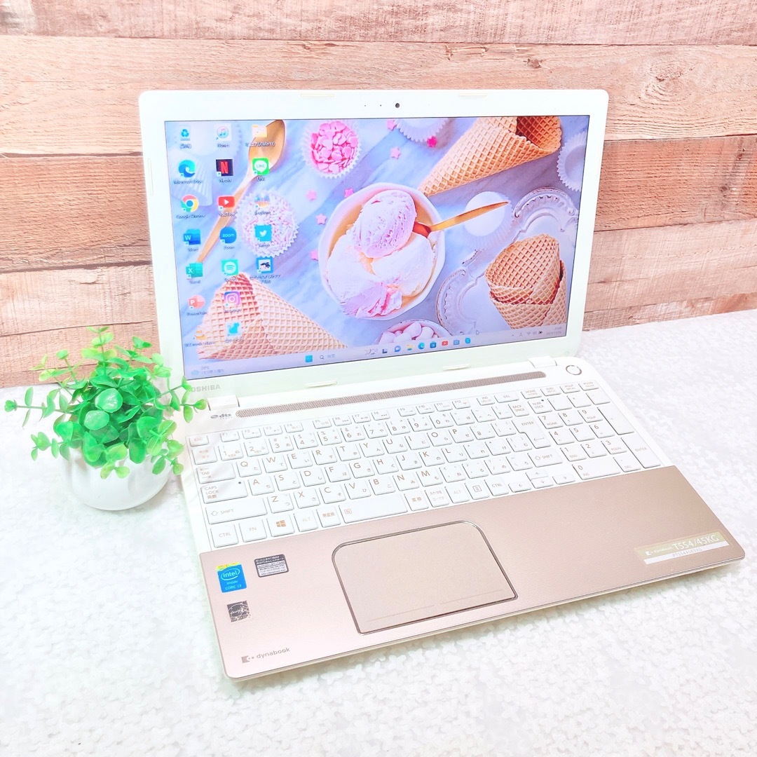 薄型❣ゴールドノートパソコン✨大容量750GB‼WEBカメラ✨初心者向け☘-