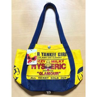 ヒステリックミニ(HYSTERIC MINI)のヒスミニ☆正規品☆新品☆レア☆グラニーバッグ☆黄☆トート☆YANKEE GIRL(その他)