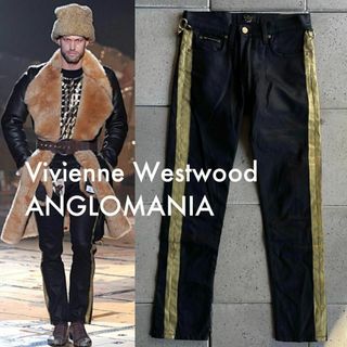 ヴィヴィアンウエストウッド(Vivienne Westwood)の限定ヴィヴィアン アングロマニアLee コーティング ボンテージ デニム パンツ(デニム/ジーンズ)