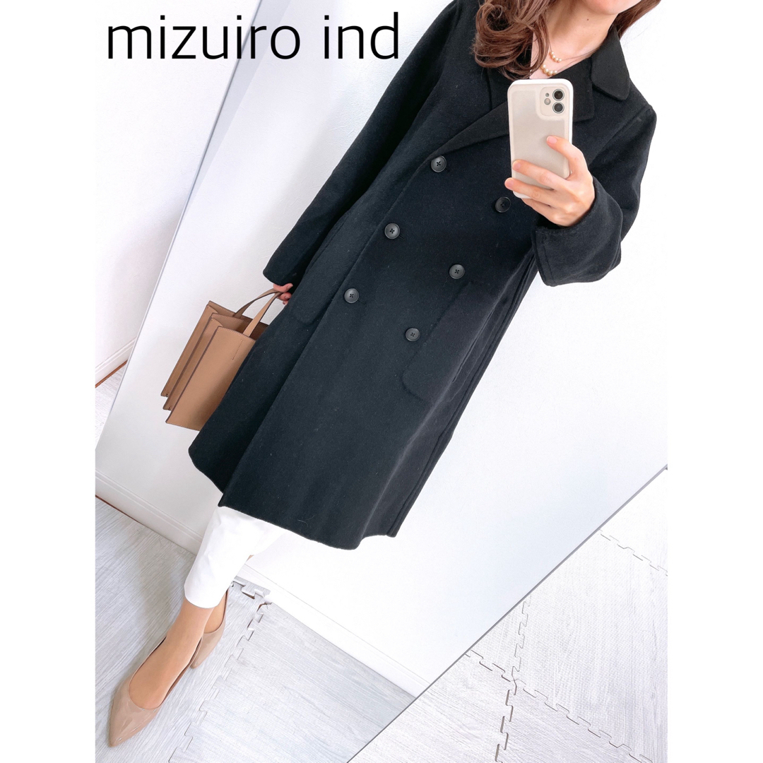 14300円 mizuiro 60，000円❤️ ind✨リバーシブルコート 【美品