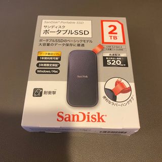 サンディスク(SanDisk)のSanDisk サンディスク ポータブルSSD 2TB(PC周辺機器)