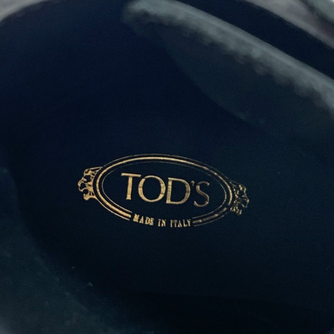 TOD'S(トッズ)の6201 トッズ レザー ベルト レースアップ ショートブーツ ブラック レディースの靴/シューズ(ブーツ)の商品写真