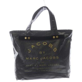 マークバイマークジェイコブス(MARC BY MARC JACOBS)のマークバイマークジェイコブス トートバッグ PVCキャンバス ロゴプリント 黒(トートバッグ)