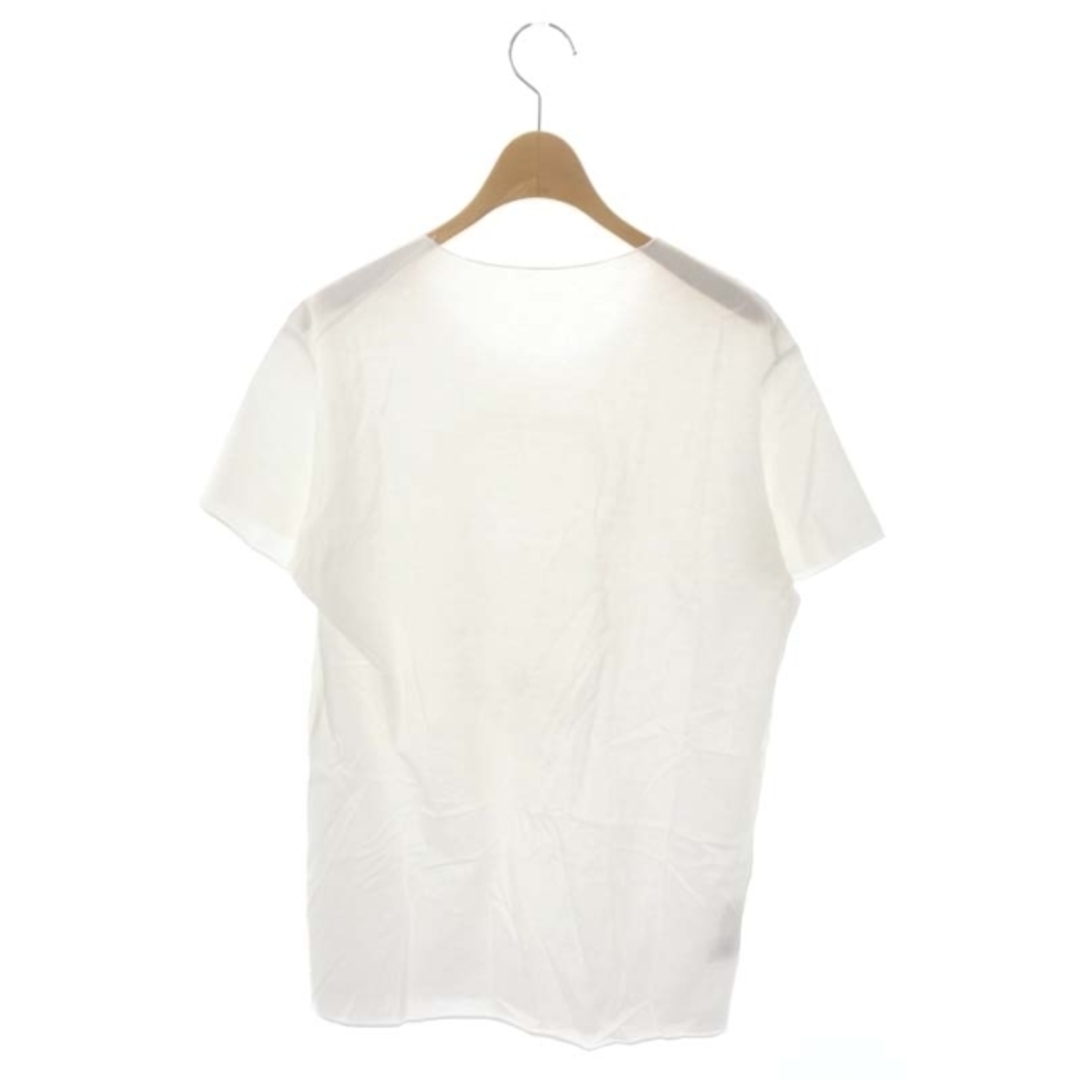 Lucien pellat-finet(ルシアンペラフィネ)のルシアンペラフィネ ラインストーン スカル Tシャツ カットソー 半袖 M 白 レディースのトップス(カットソー(半袖/袖なし))の商品写真