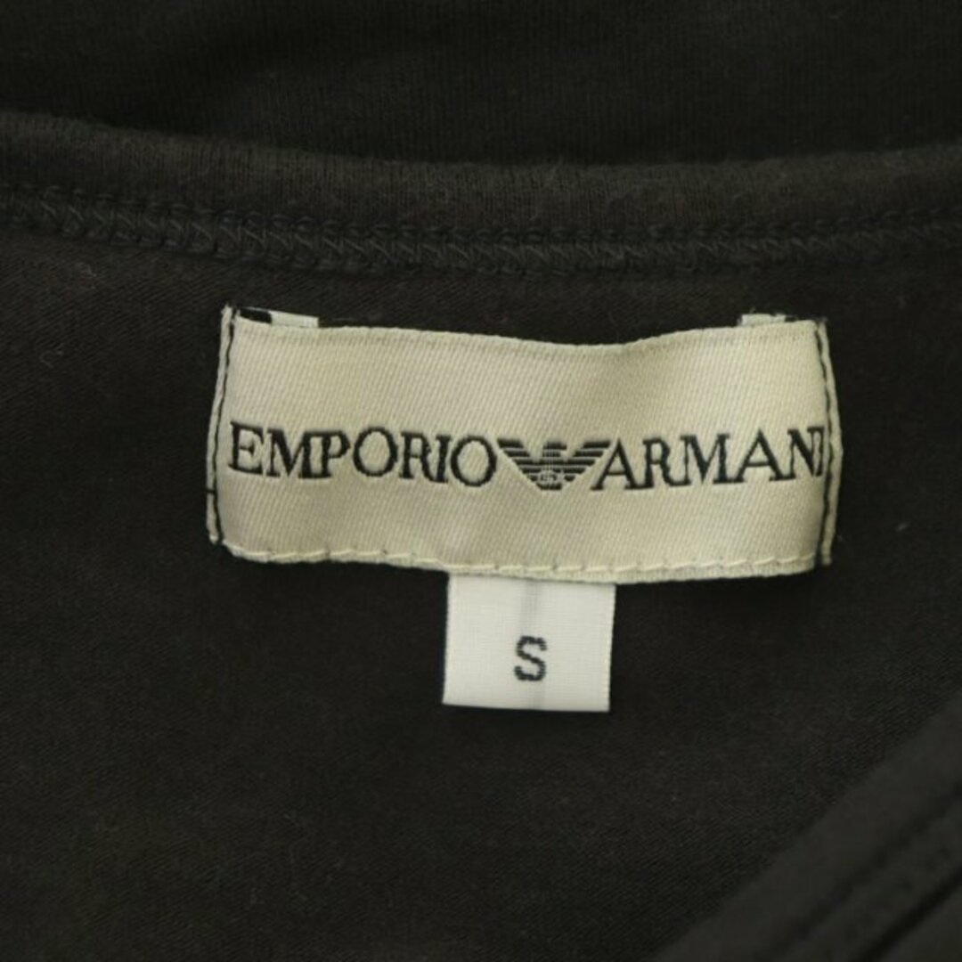 Emporio Armani(エンポリオアルマーニ)のエンポリオアルマーニ  ロゴ Tシャツ カットソー 半袖 S チャコール レディースのトップス(Tシャツ(半袖/袖なし))の商品写真