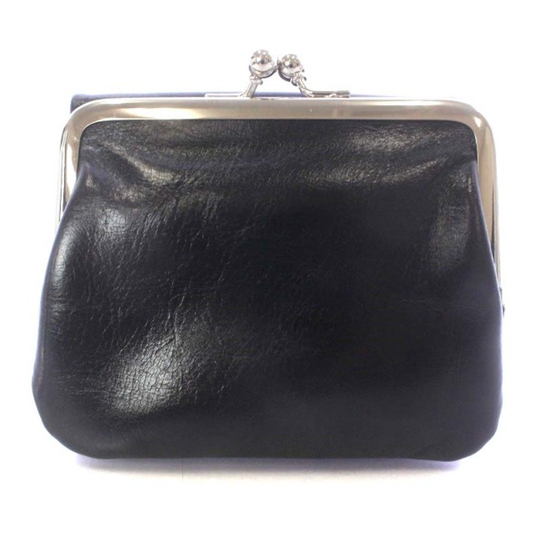 Y's - ワイズ ヨウジヤマモト CLAPS WALLET 財布 二つ折り がま口 黒