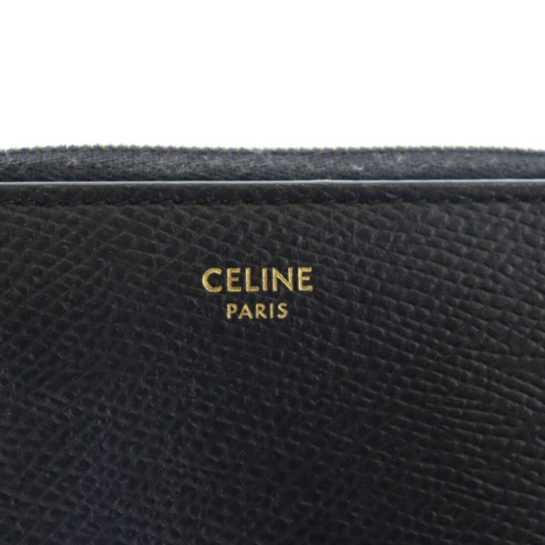 celine(セリーヌ)のセリーヌ コンパクト ウォレット ラウンドファスナー コインケース レザー 黒 レディースのファッション小物(コインケース)の商品写真