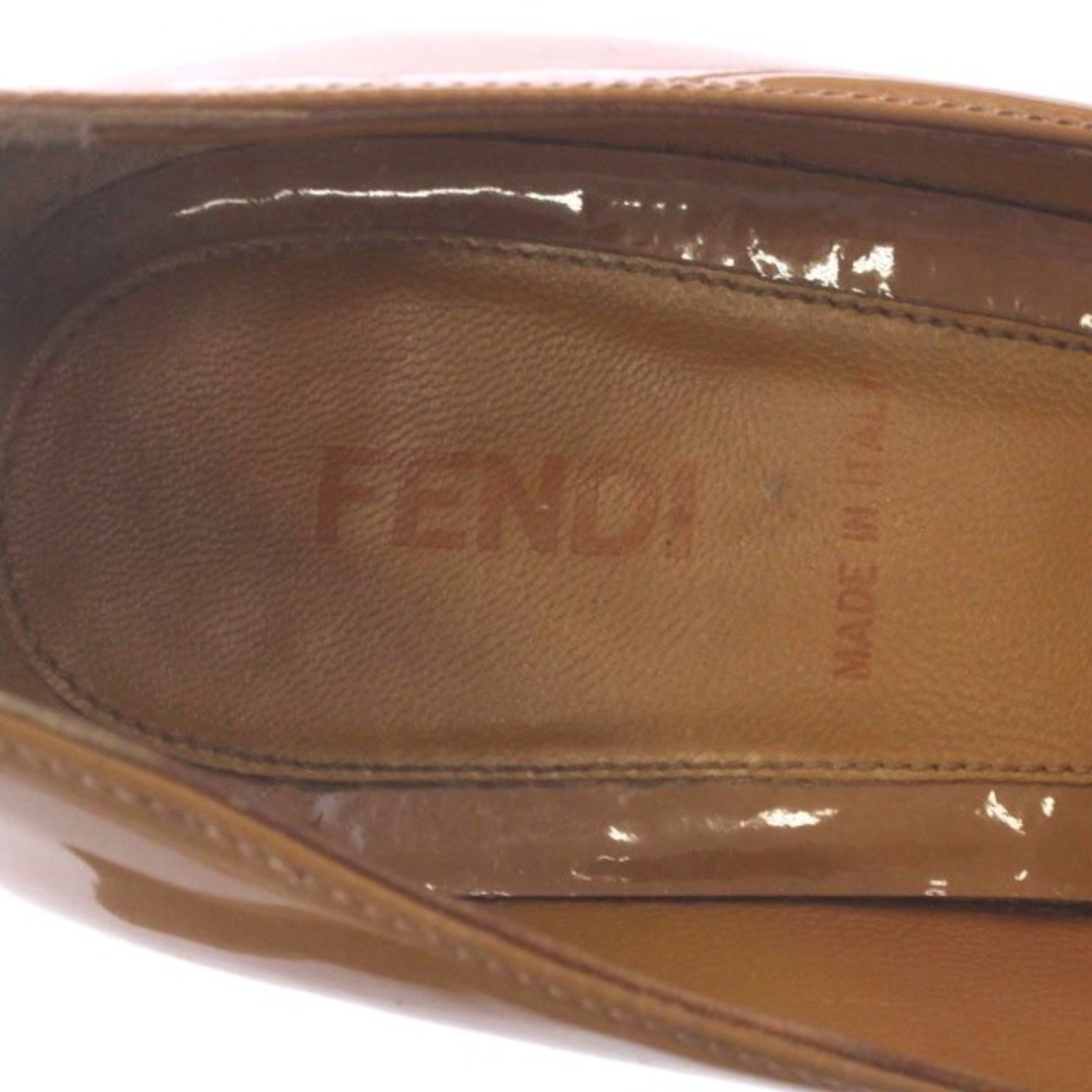 フェンディ FENDI  パンプス ポインテッドトゥ 24.5cm ゴールド