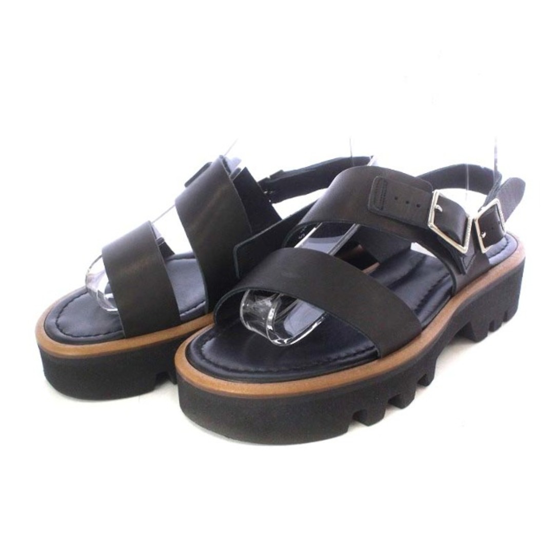 オーラリー Leather Belt Sandals Made By 5.5 黒