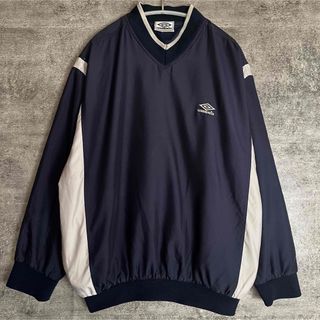 【UMBRO】アンブロセンターロゴプルオーバーナイロンジャケット 00s