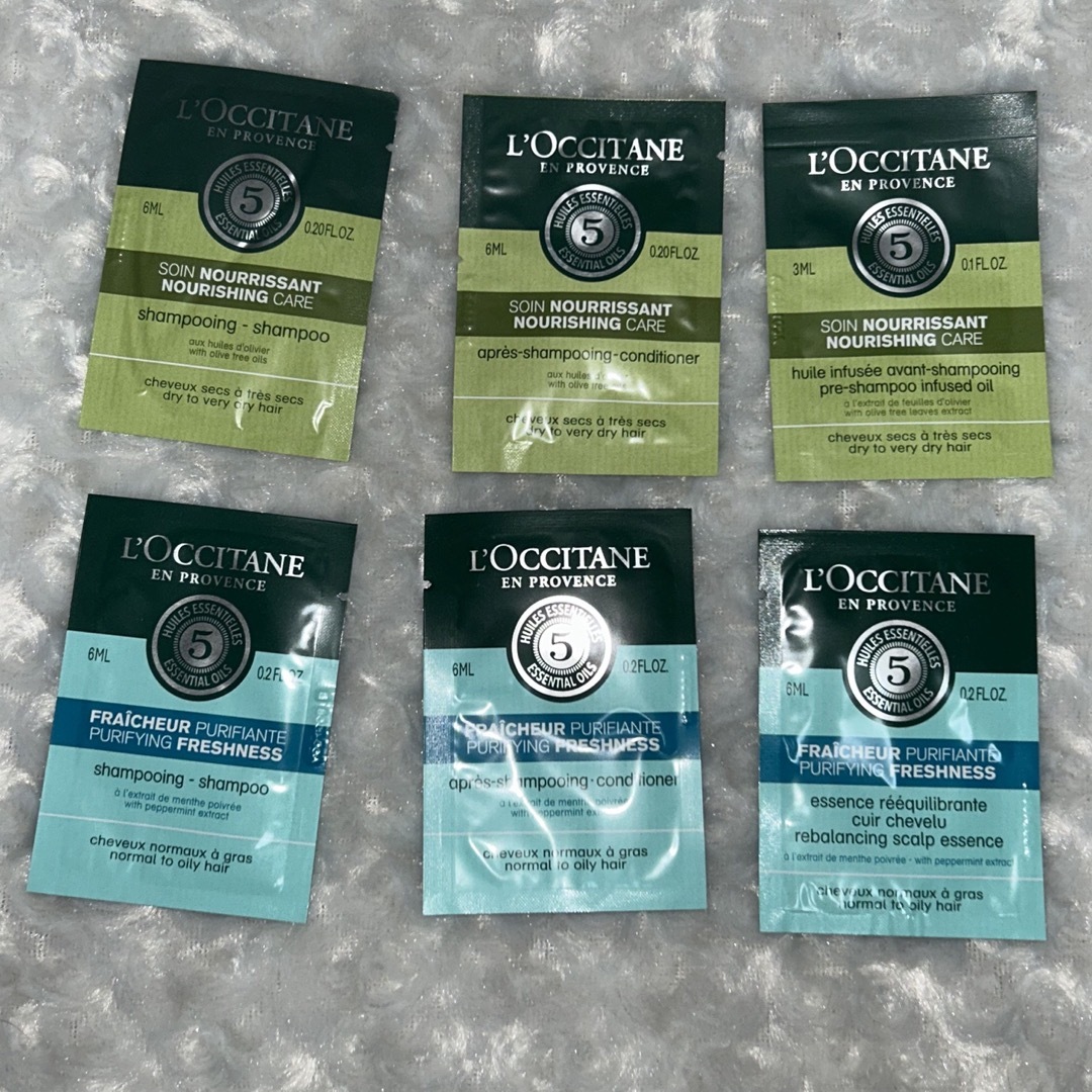 L'OCCITANE(ロクシタン)のロクシタン 試供品セット(主にヘアケア) コスメ/美容のキット/セット(サンプル/トライアルキット)の商品写真