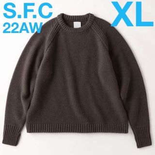 ワンエルディーケーセレクト(1LDK SELECT)のS.F.C 22AW RAGLAN CREWNECK Greige XL(ニット/セーター)