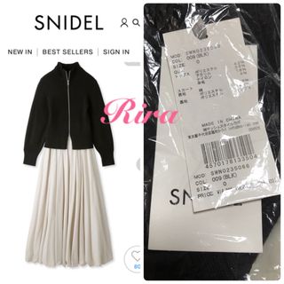 スナイデル(SNIDEL)の完売色🌷新作新品🍀スナイデル フロントジップバルーンスカートコンビワンピース(ロングワンピース/マキシワンピース)