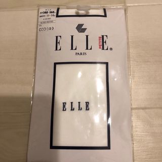 エル(ELLE)のELLE白タイツ　新品未使用(靴下/タイツ)