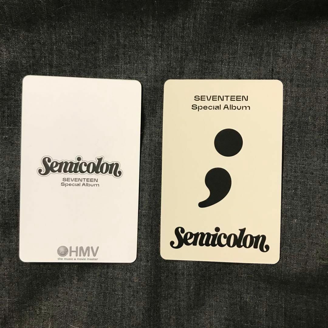 SEVENTEEN(セブンティーン)のSEVENTEEN semicolon セミコロン バーノン トレカ エンタメ/ホビーのトレーディングカード(その他)の商品写真