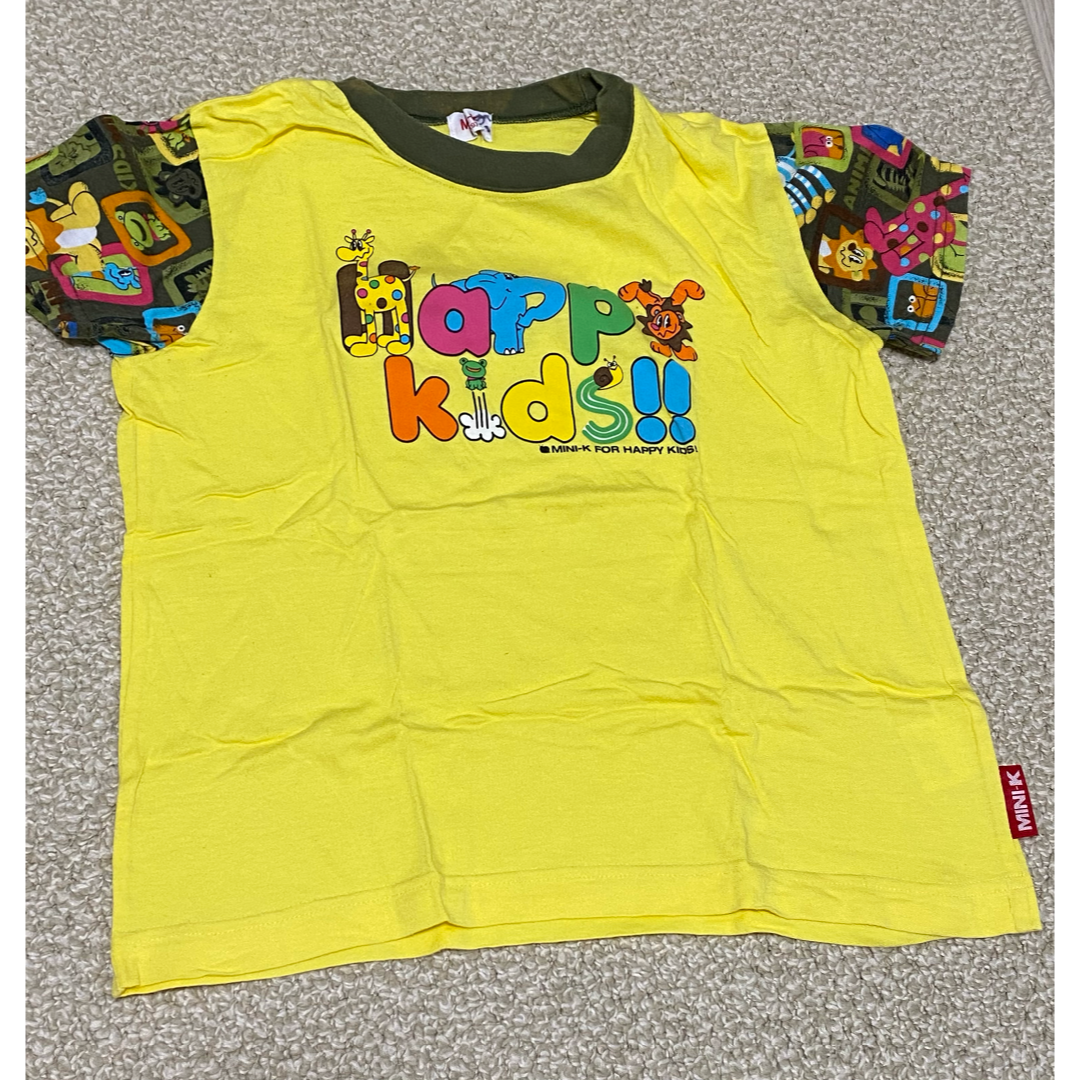 MINI-K(ミニケー)の【古着・90s】MINI-K Tシャツ　130サイズ キッズ/ベビー/マタニティのキッズ服男の子用(90cm~)(Tシャツ/カットソー)の商品写真