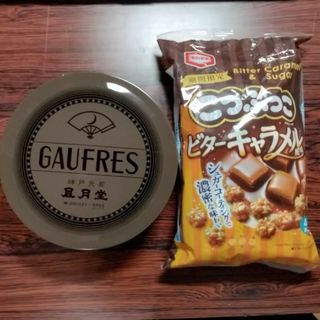 風月堂　ゴーフル、亀田製菓　こつぶっこ(菓子/デザート)