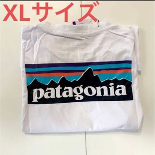 新品 patagonia パタゴニア ロンT P-6LOGO ホワイト　XL(Tシャツ/カットソー(七分/長袖))