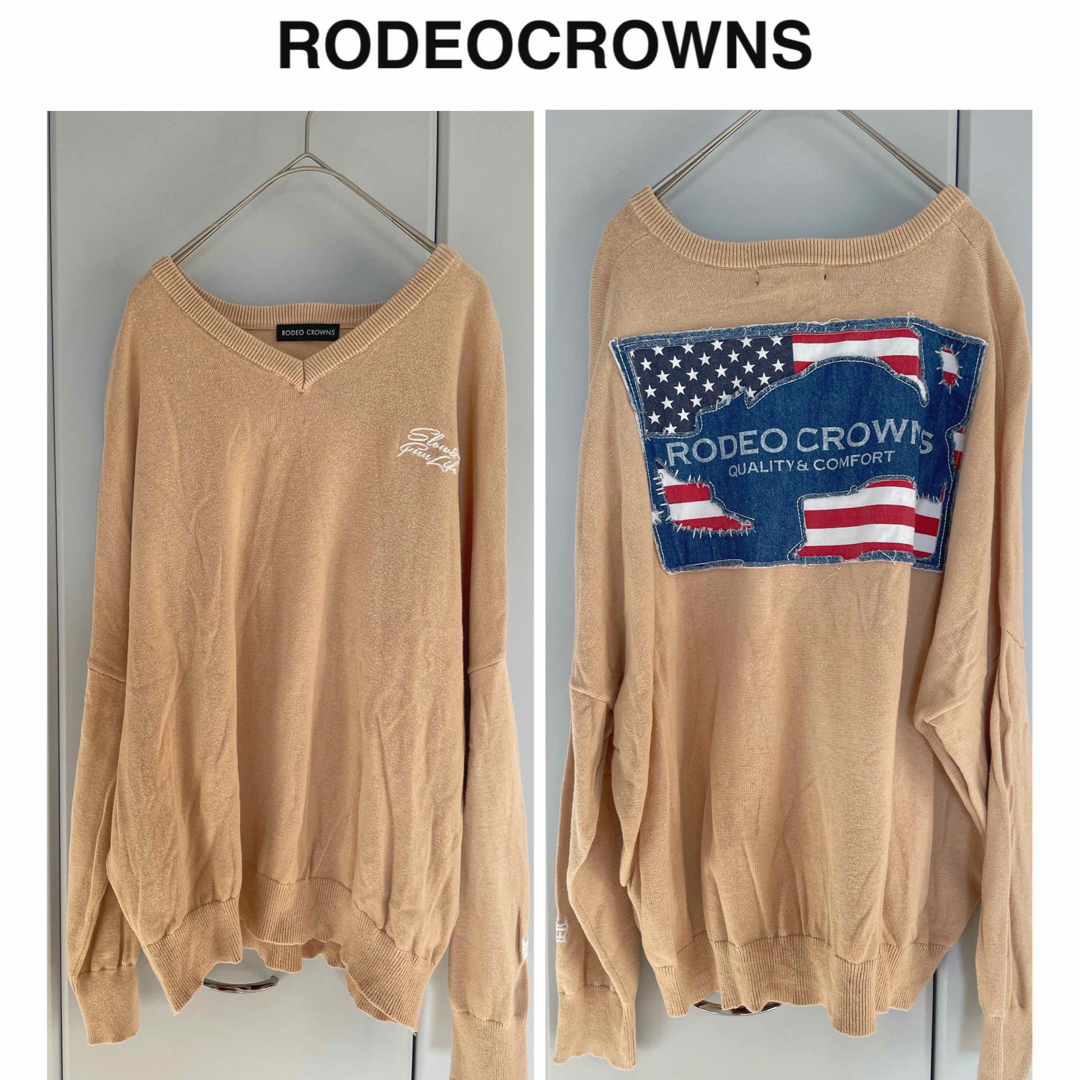 RODEO CROWNS(ロデオクラウンズ)の【RODEO CROWNS】ロデオクラウンズ　バックプリントニット　セーター レディースのトップス(ニット/セーター)の商品写真