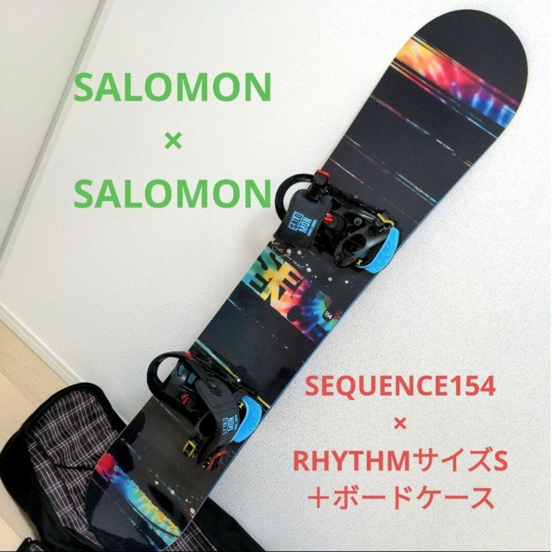 SALOMON(サロモン)のサロモン　スノーボード　シークエンス 154　バインディング　サイズS スポーツ/アウトドアのスノーボード(ボード)の商品写真