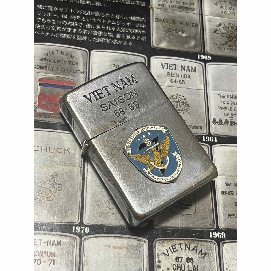 ZIPPO - 【ベトナムZIPPO】本物 1968年製ベトナムジッポー「第7艦隊」 ZIPPO - 【ベトナムZIPPO】本物 1968年製ベトナムジッポー「第7艦隊」