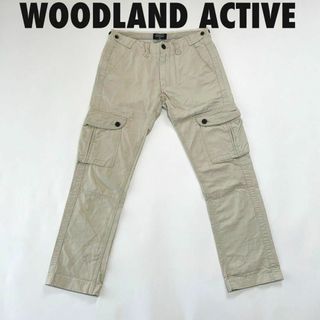 cu136/WOODLAND ACTIVE/カーゴパンツ/カーキ/76cmメンズ(ワークパンツ/カーゴパンツ)