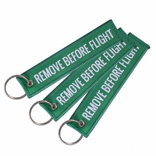 ☆新品☆『REMOVE BEFORE FLIGHT』(刺繍タイプ/ブラック)キー(その他)