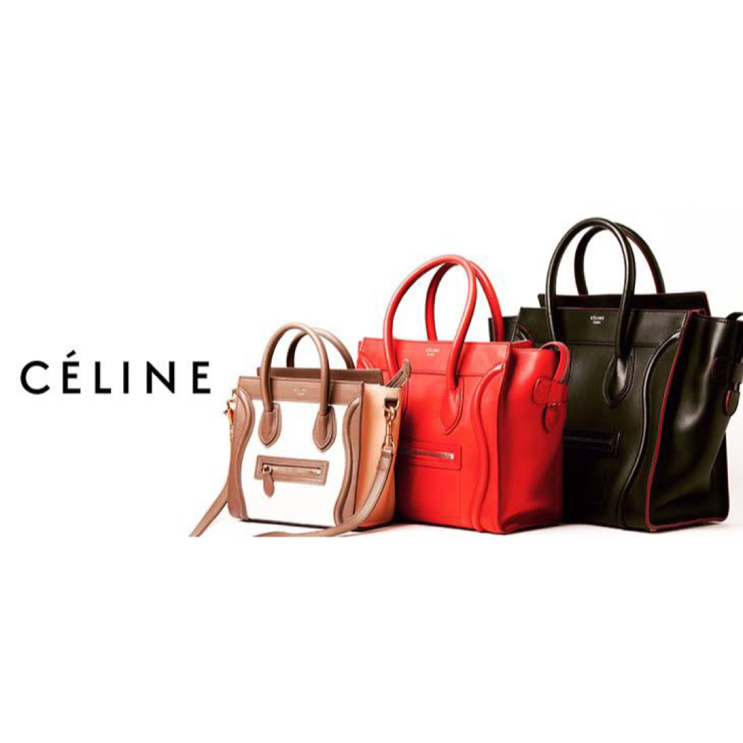 CELINE ラゲージマイクロショッパー　レッド