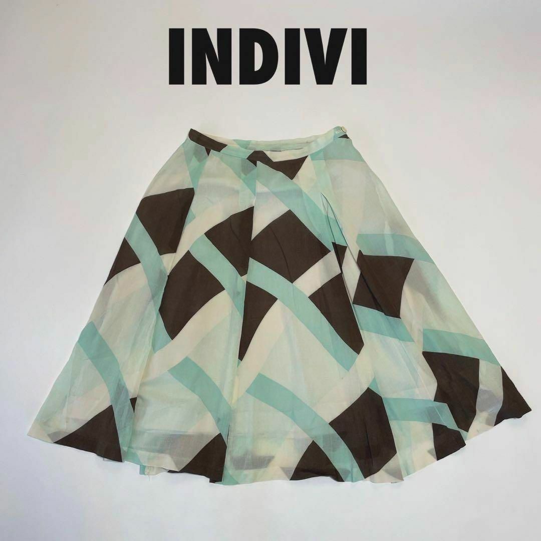 INDIVI(インディヴィ)のcu145/INDIVI/膝丈スカート/サイズ 不明/レディース レディースのスカート(ひざ丈スカート)の商品写真