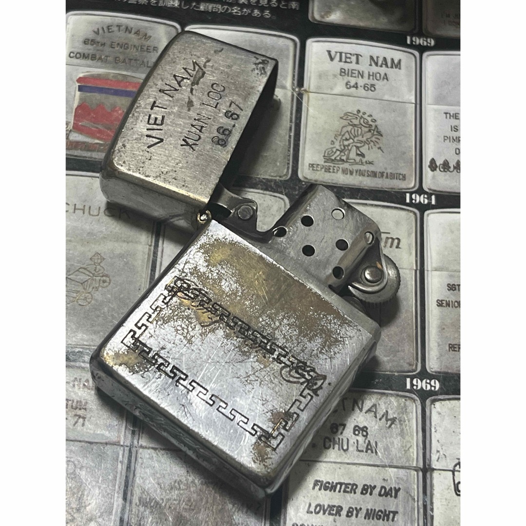 【ベトナムZIPPO】本物 1967年製ベトナムジッポー「だまし絵」