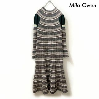 Mila Owen - MilaOwen 2wayO.CIラインアメスリニットワンピースの通販 ...