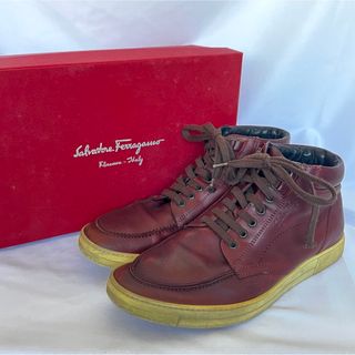 サルヴァトーレフェラガモ(Salvatore Ferragamo)のFerragamo フェラガモ メンズ スニーカー バーガンディー 27cm(スニーカー)