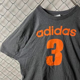 アディダス(adidas)の☆アディダス☆ビッグロゴ☆Tシャツ☆ブラック☆L(Tシャツ/カットソー(半袖/袖なし))