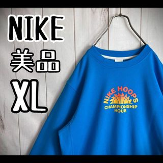 ナイキ(NIKE)の【希少デザイン】　NIKE ナイキ　スウェット　ビッグプリント　美品　XL(スウェット)