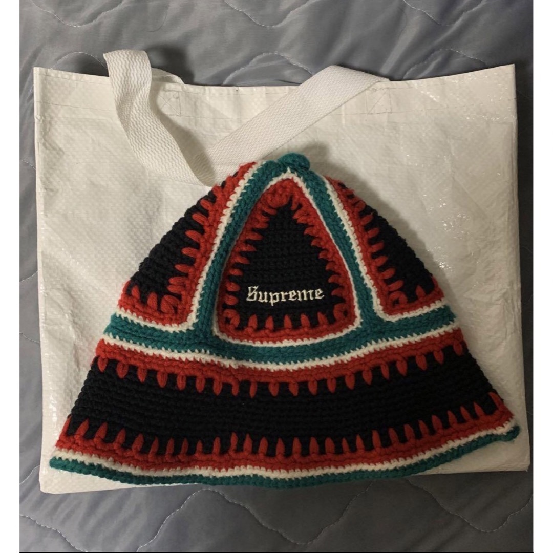 supreme crochet edge bell hat