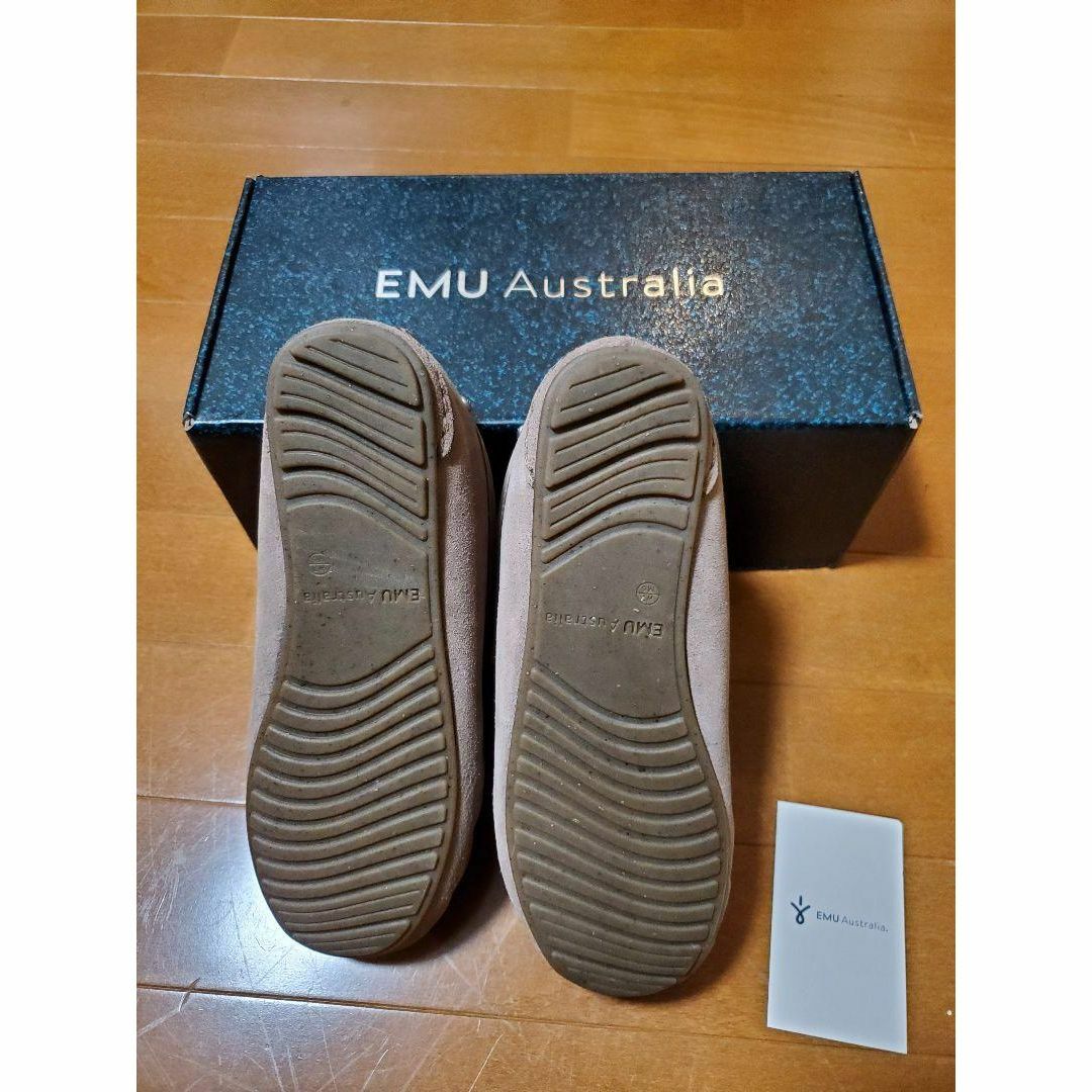 新品 未使用　emu Australia/エミュ　ブラウン　モカシンシューズ