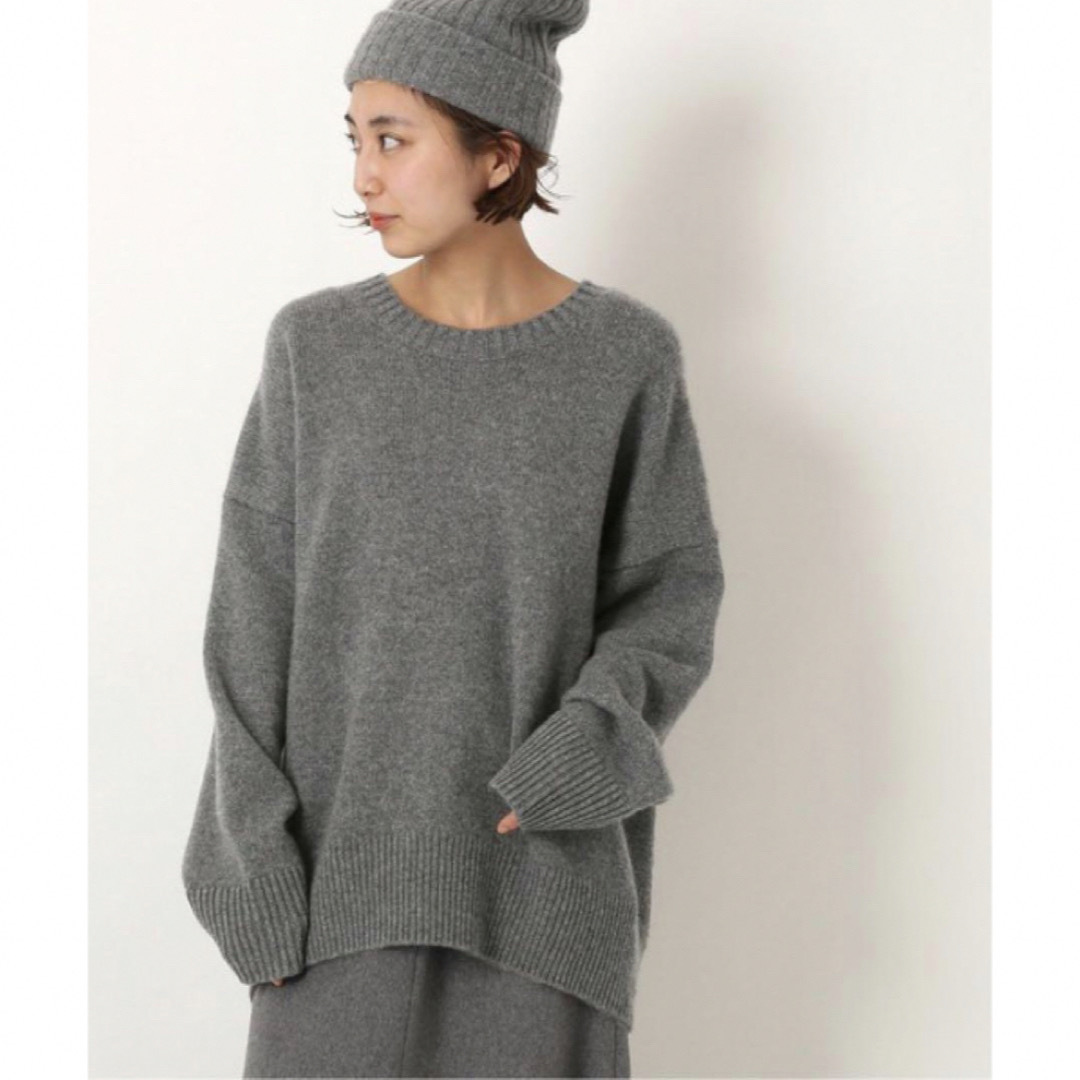 グレーオーバーサイズニットDeuxiem Classe cashmere oversized ニット