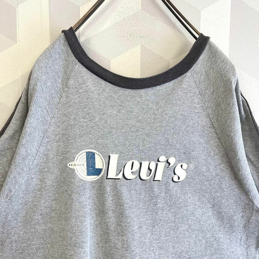 Levi's(リーバイス)の【90s USA製】ビンテージ リーバイス リンガーネック Tシャツ グレー メンズのトップス(Tシャツ/カットソー(半袖/袖なし))の商品写真