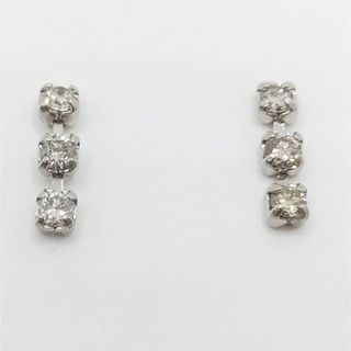 残り3ペア！　0.2ct 天然ダイヤモンド　ピアス　PT900 刻印入り　dia(ピアス)