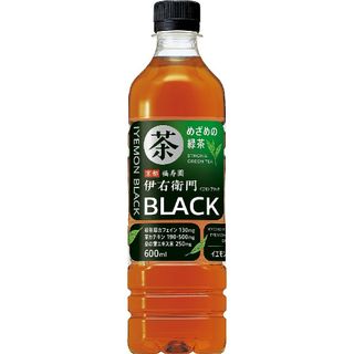 サントリー 緑茶 伊右衛門 BLACK ブラック お茶 600ml×24本(ソフトドリンク)