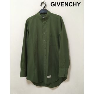 givenchy ボンテージ　シャツ　パラシュート　黒　ノーカラー