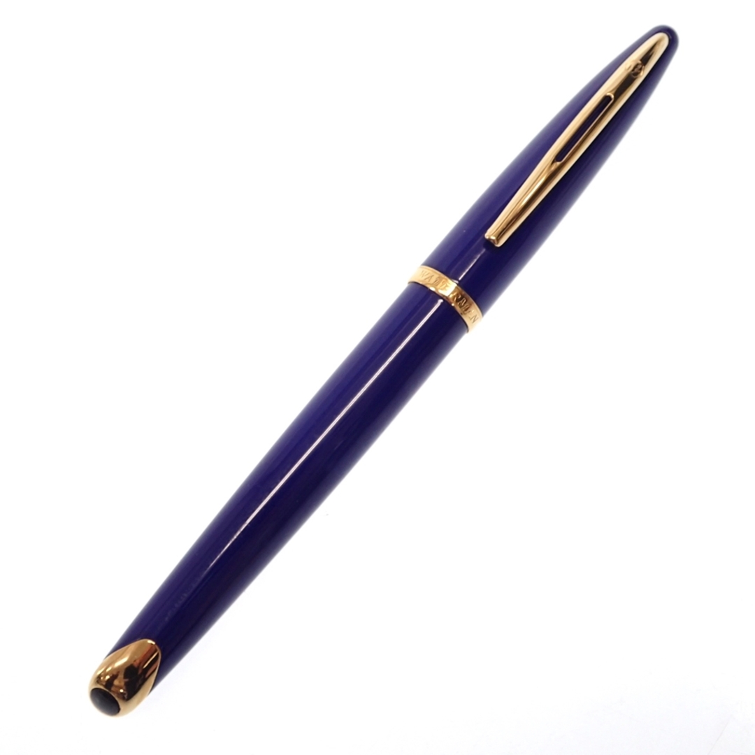 Waterman(ウォーターマン)のウォーターマン 万年筆 カレン ペン先18K750 青×ゴールド【AFI13】 インテリア/住まい/日用品の文房具(ペン/マーカー)の商品写真