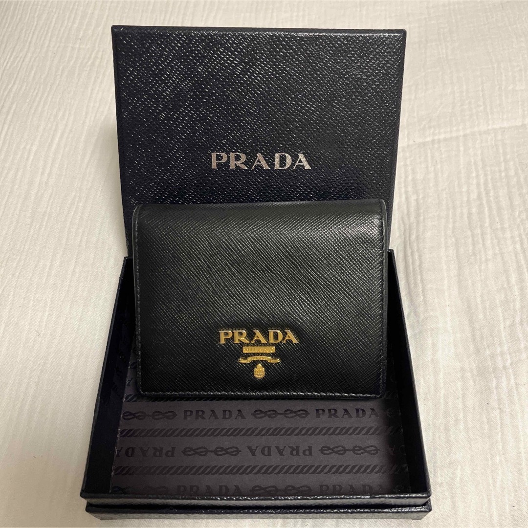 PRADA プラダ サフィアーノ 財布 ブラック-