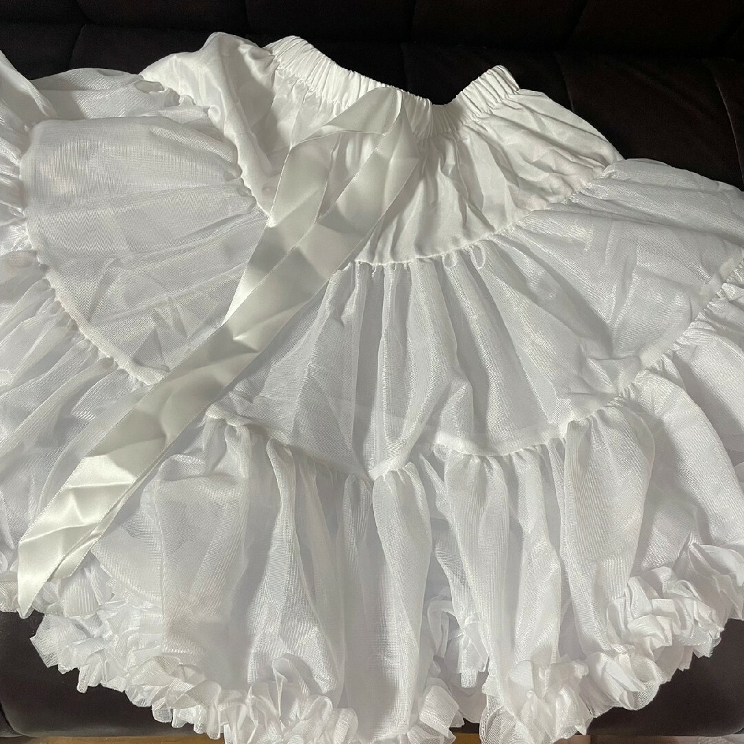 ふんわり パニエ ミニ チュチュスカート フリル ロリータ ゴスロリ レディースのスカート(ミニスカート)の商品写真