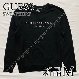 ゲス(GUESS)のゲス　スウェットシャツ 長袖　ブラック　Mサイズ(スウェット)